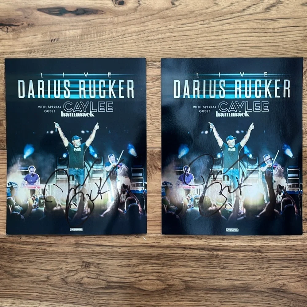 2 Autographed Darius Rucker Posters and VIP PASS - Picture 6 of 8